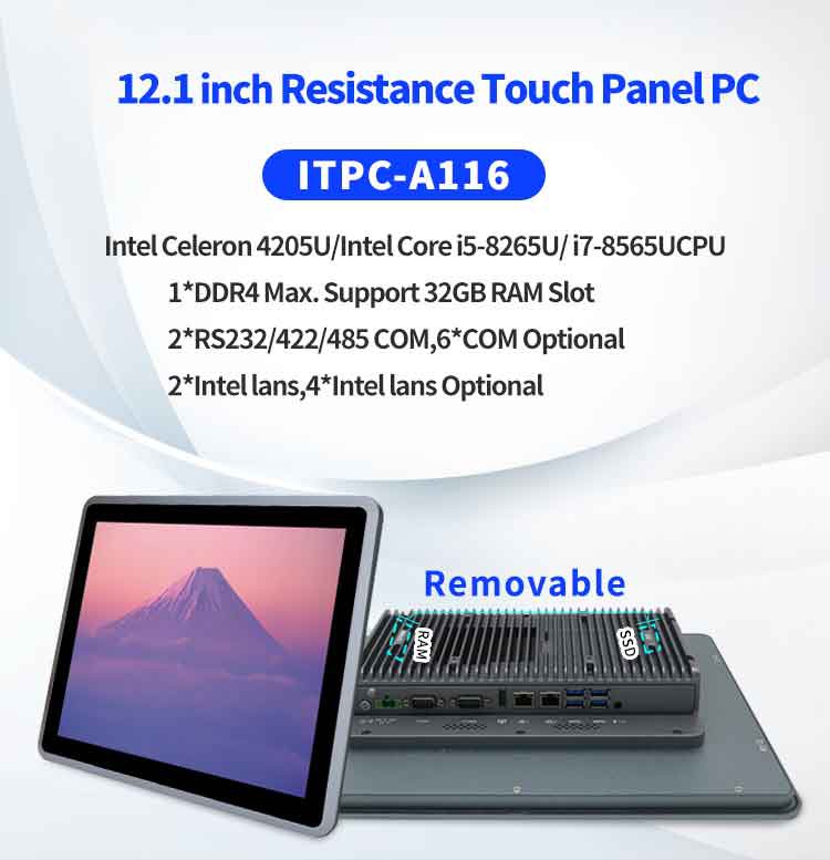 12.1-inch Resistive Touch Panel PC 12.1-inch Resistive Touch Panel PC