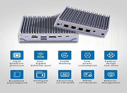 4 Lan J4125 Quad Core Processor Firewall Mini PC